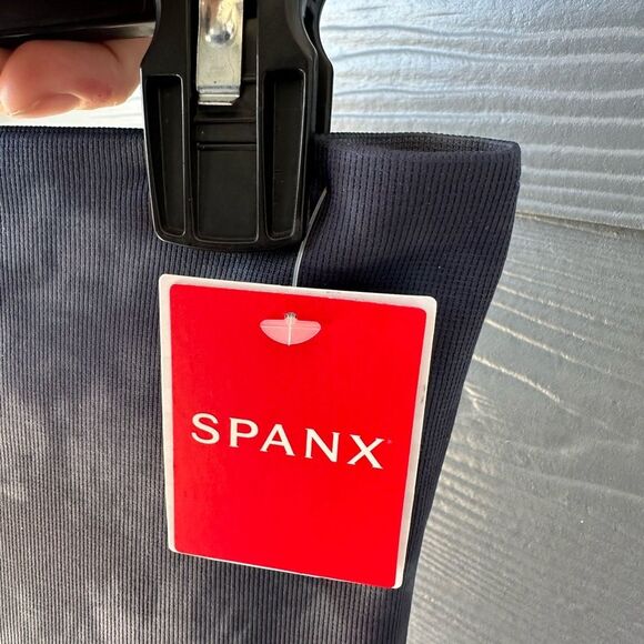 Spanx NWT EcoCare Seamless Leggings Deep Blue Tie Dye Size XL - Picture 5 of 9